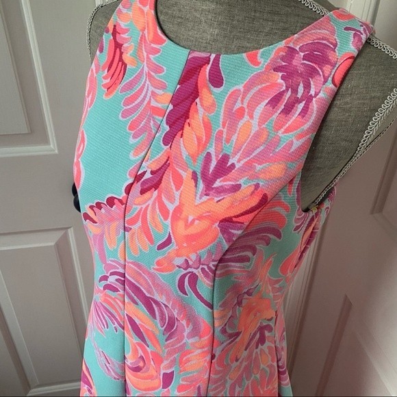 NWT Lilly Pulitzer Love Birds Cove Fit and Flare Dress Medium - Picture 3 of 6